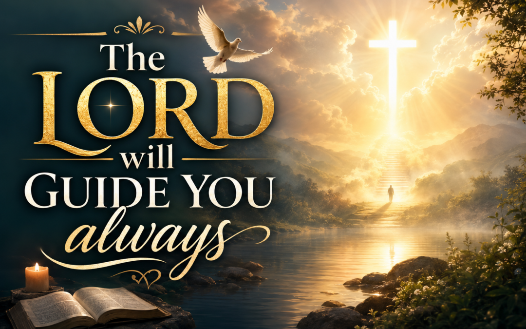 “The Lord will guide you always